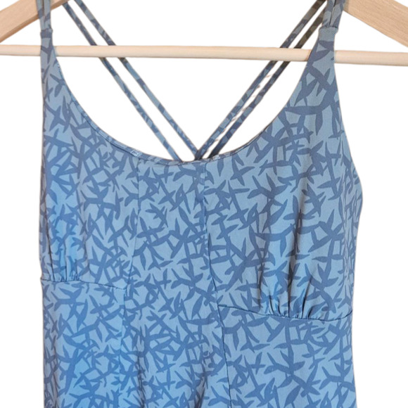 Patagonia Morning Glory Top Athletic Strappy Racerback Teal Women's Large - Picture 2 of 7
